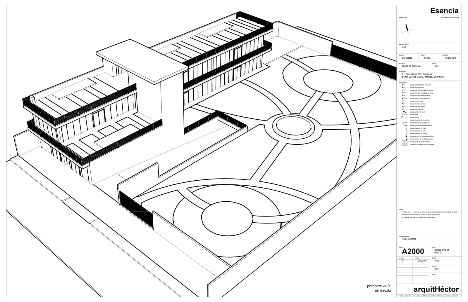 Render volumétrico 1 · Centro Esencia