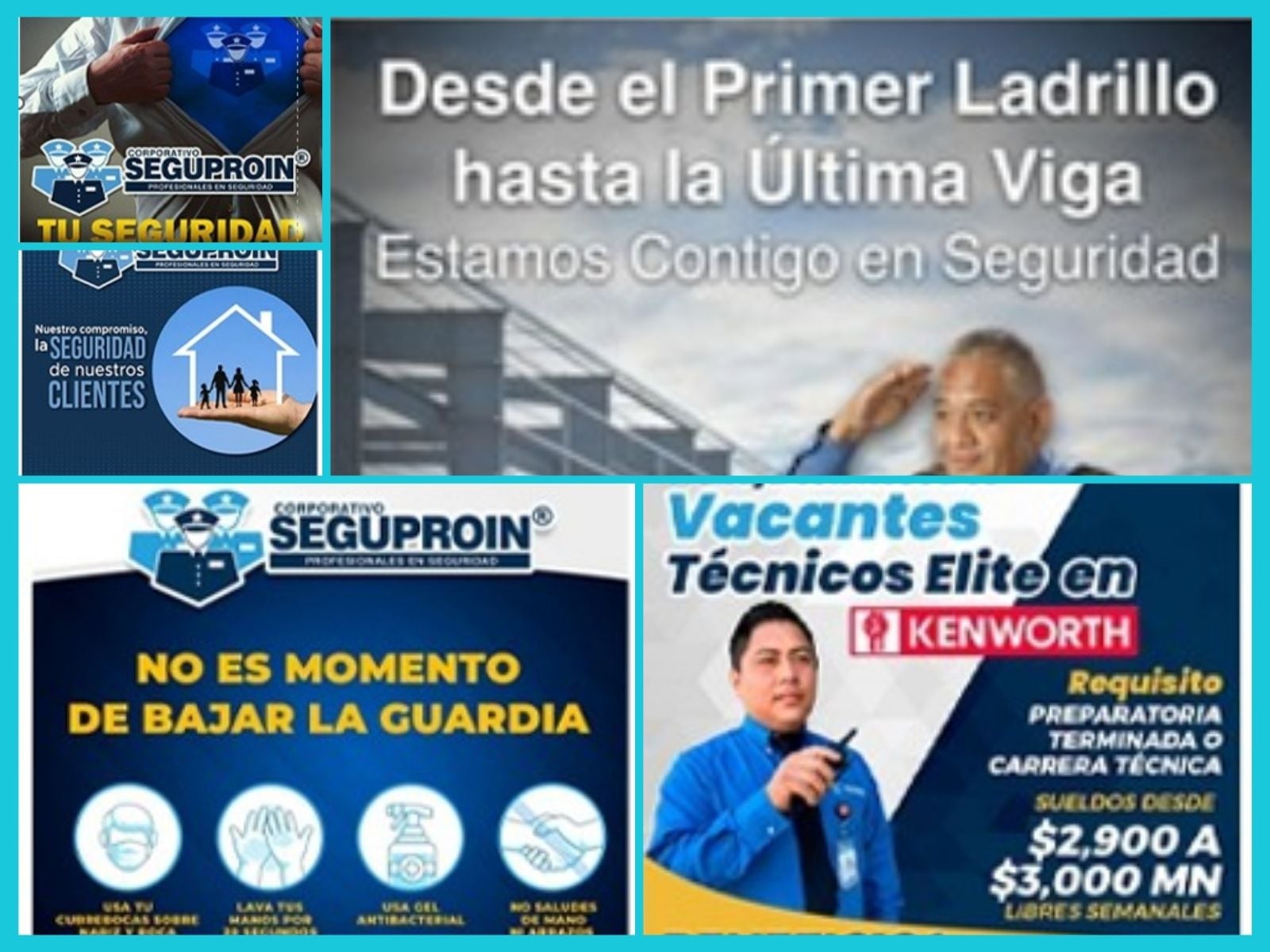 Comunicación de Seguproin antes del reposicionamiento — lenguaje técnico fragmentado