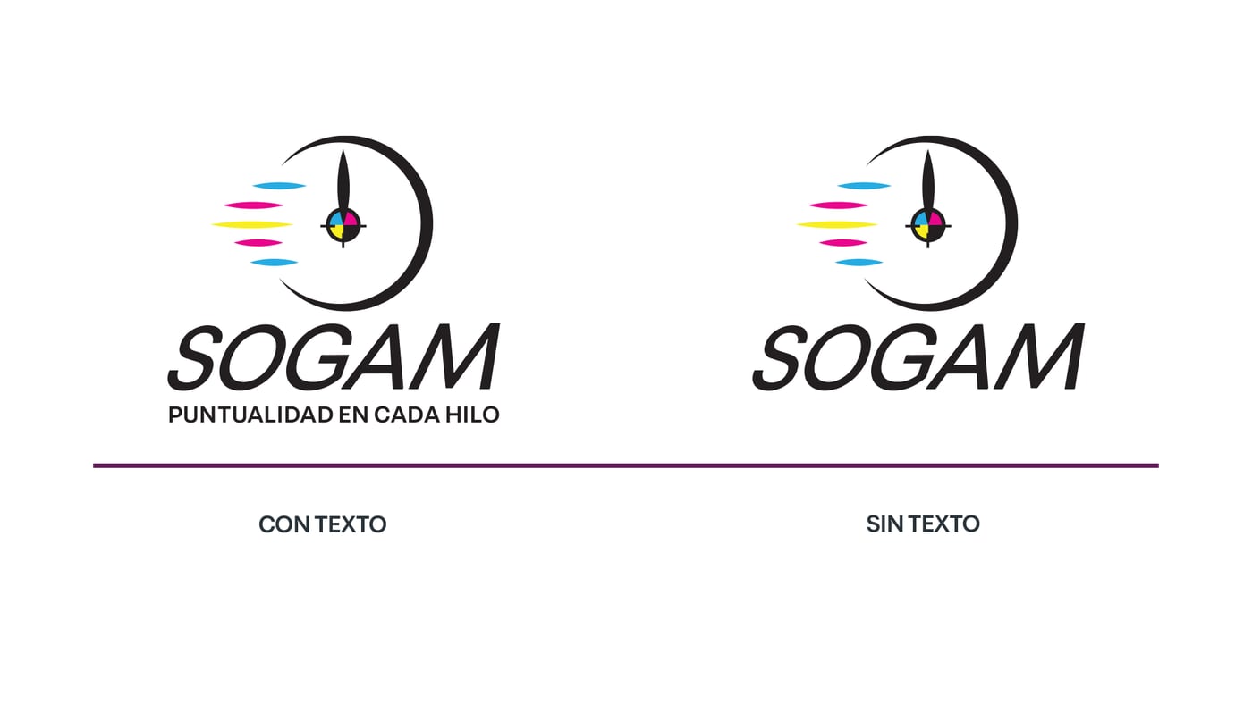 Logo · variantes (con texto / sin texto)