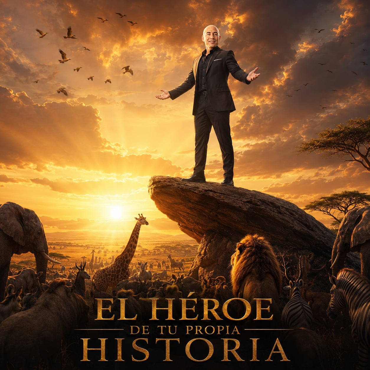 El héroe de tu propia historia — César Chan en la peña del rey, homenaje a la escena de El Rey León